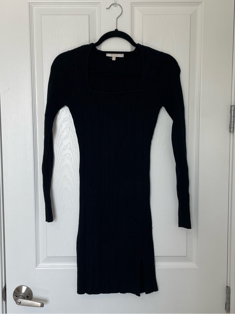 WAYF Ribbed Sweater Mini Dress